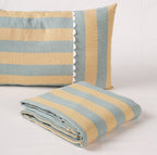 Classic Woven Herringbone Striped Bed Sheet Set