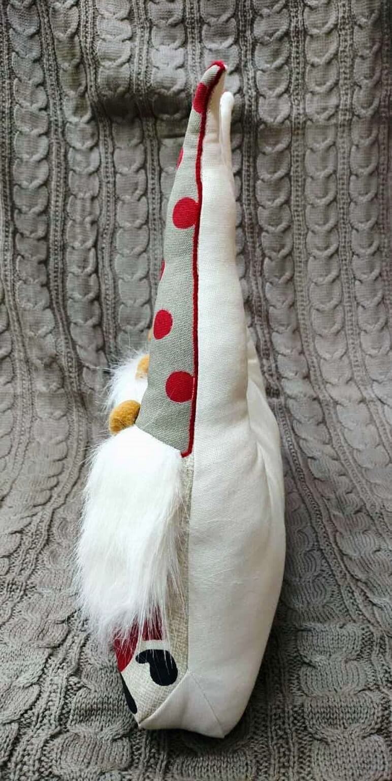 Whimsical Santa/Gnome Trio Character Pillow