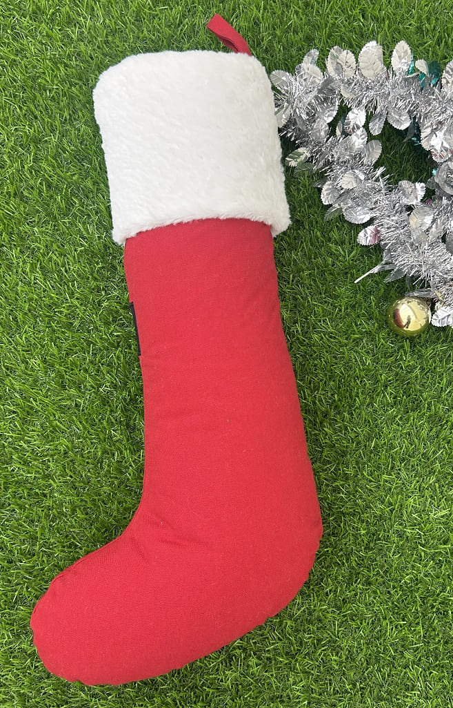 Santa Belt Patchwork Christmas Stocking