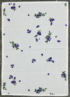 Violet Bloom Satin-Frame Cotton Waffle Towel Set Of 4 Pieces