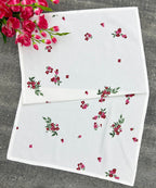 Meadow Bloom Satin-Frame Cotton Waffle Towel Set Of 4 Pieces