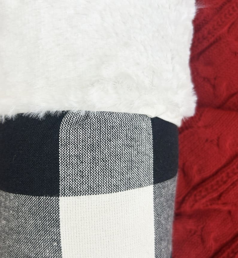 Cozy Buffalo Check Christmas Stocking
