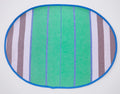 Woven Striped Oval Placemat Set