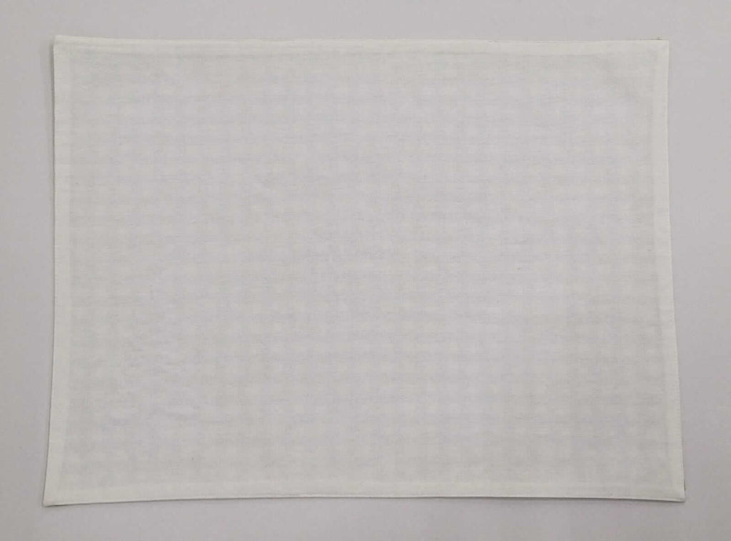 Charming Christmas Gingham Embroidered Placemat Set of 2pcs