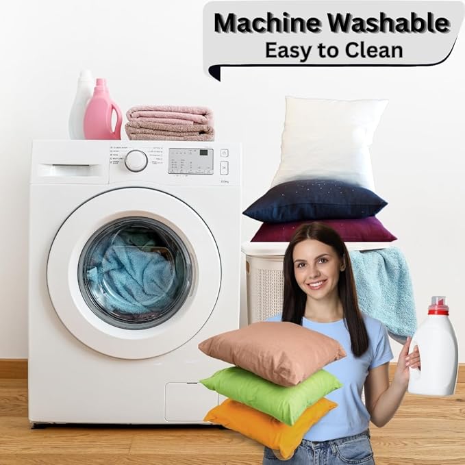 "Merry Christmas" Embroidered Cushion (18x18") – Festive Holiday Decor