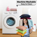 "Merry Christmas" Embroidered Cushion (18x18") – Festive Holiday Decor