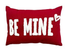 Be Mine Valentine Cushion – Romantic Tufted Love Pillow for Valentine's Day | Soft Cotton Canvas Throw Pillow with Textured Tufting & Cozy Fiber Filling | Perfect Gift for Couples & Home Decor Accent
