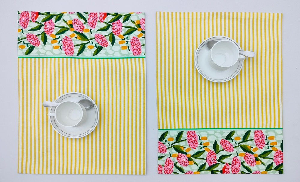 Sunlit Garden Fusion Placemat Set Pack of 2pieces