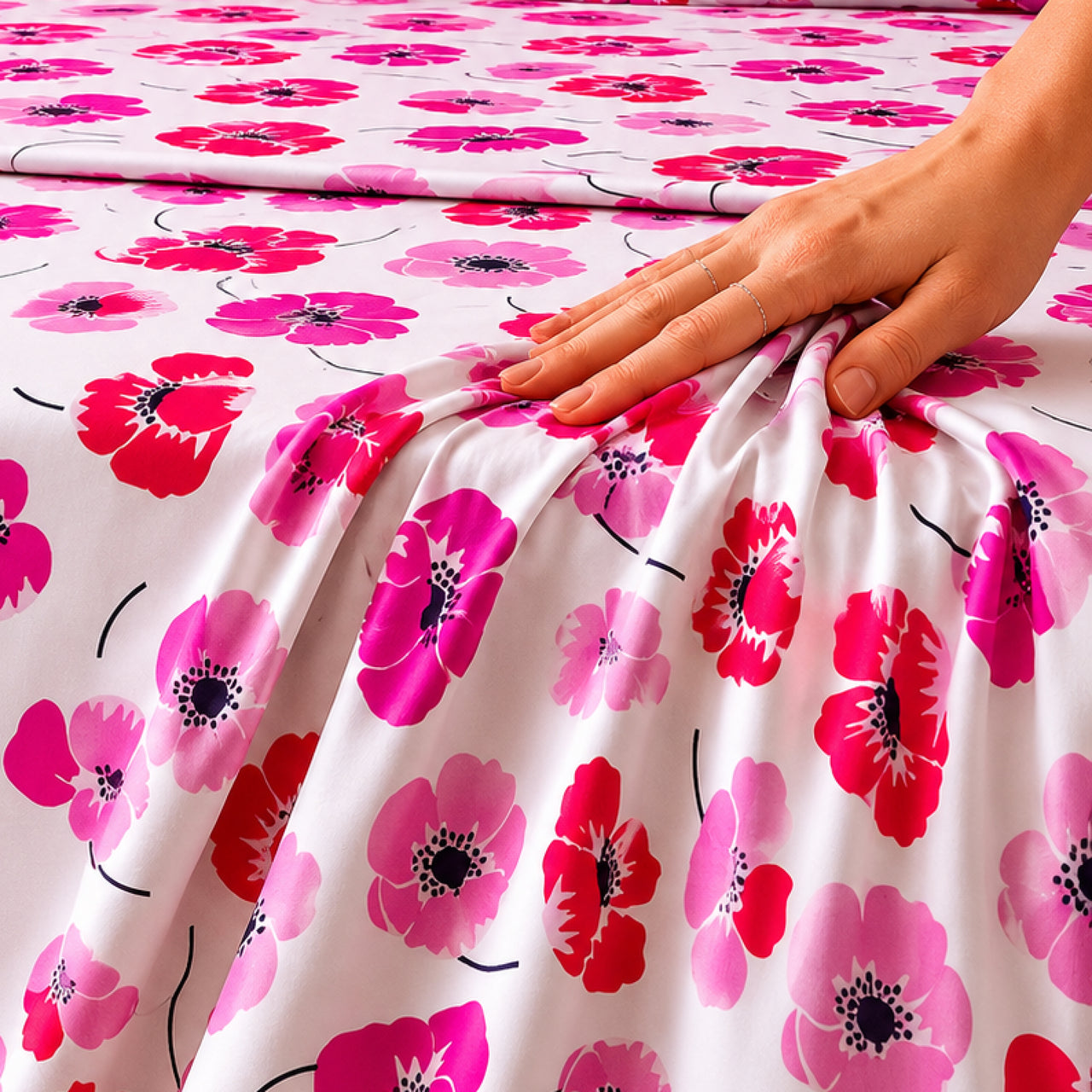 Premium Floral Cotton Printed Bed Sheet Set