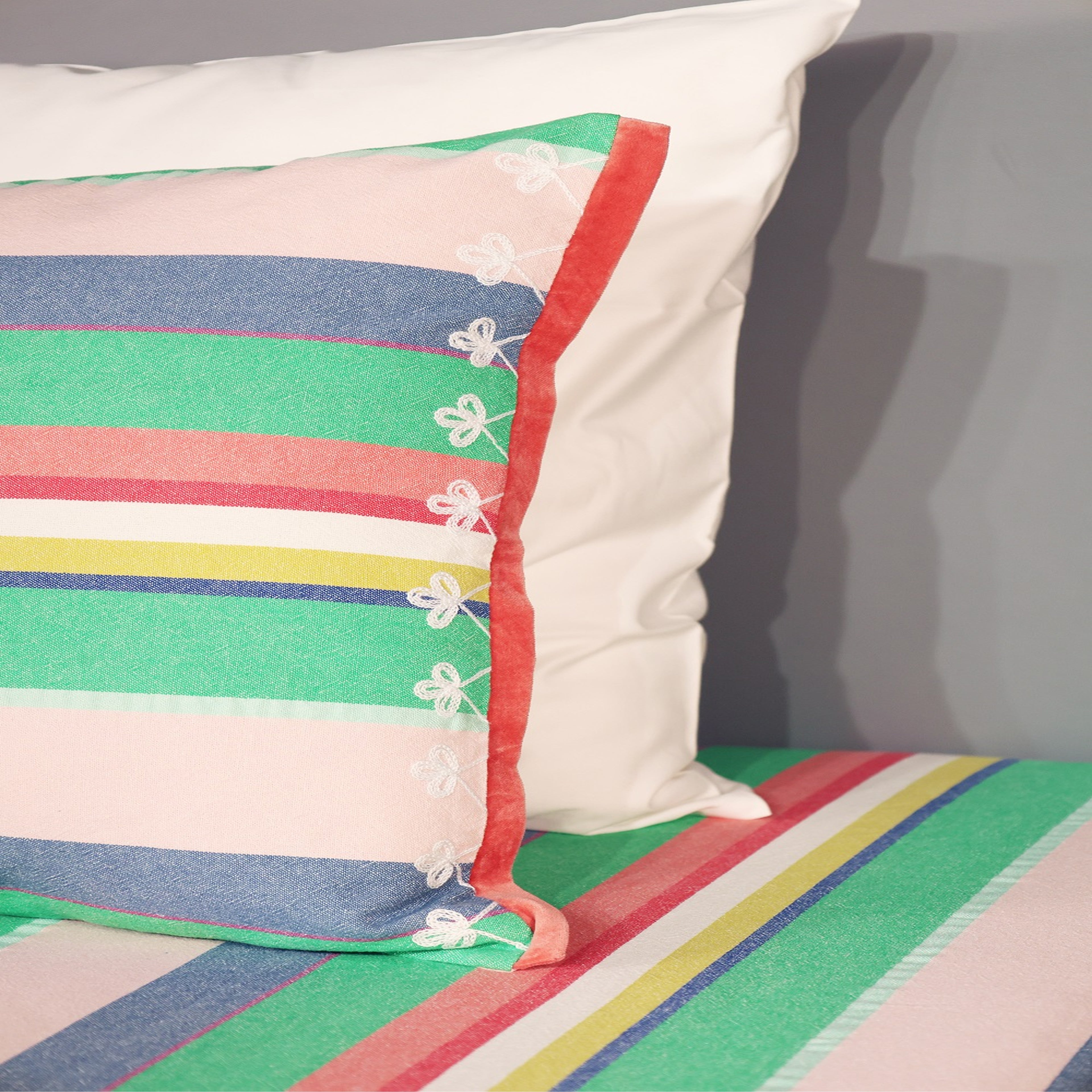 Heritage Yarn-Dyed Striped Cotton Flat Bed Sheet Set