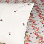 EcruE Elevate Aesthetic Printed 100% Cotton Flat Bed Sheet Set – Soft, Breathable & Premium Comfort