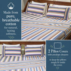 Palette Yarn-Dyed Striped Cotton Flat Bed Sheet Set