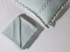 Mint Frost Woven Micro-Check Bed Sheet Set