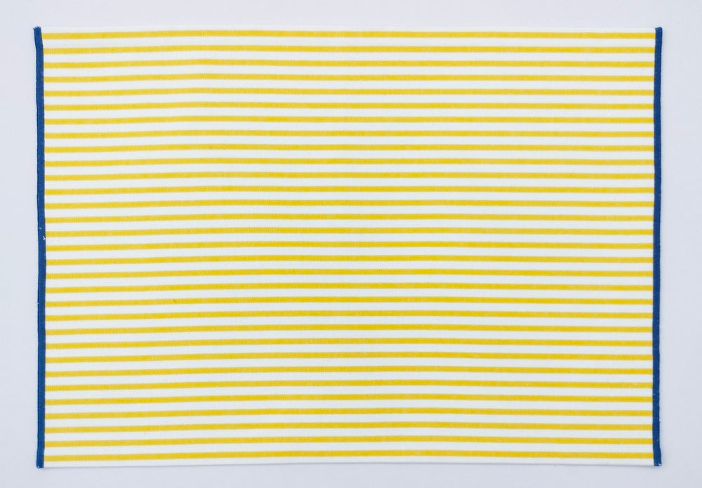Premium Solar Stripe Woven Placemat Set Pack of 2pieces