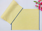 Premium Solar Stripe Woven Placemat Set Pack of 2pieces