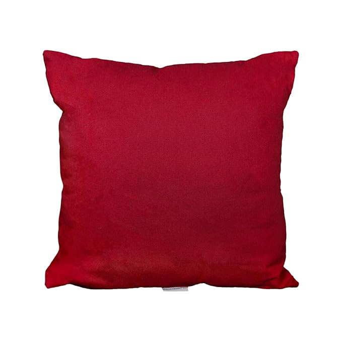 EcruE Luxury Home for the Holidays" Embroidered Cushion (16x16") – Festive Christmas Decor | Elegant Home Décor Accent
