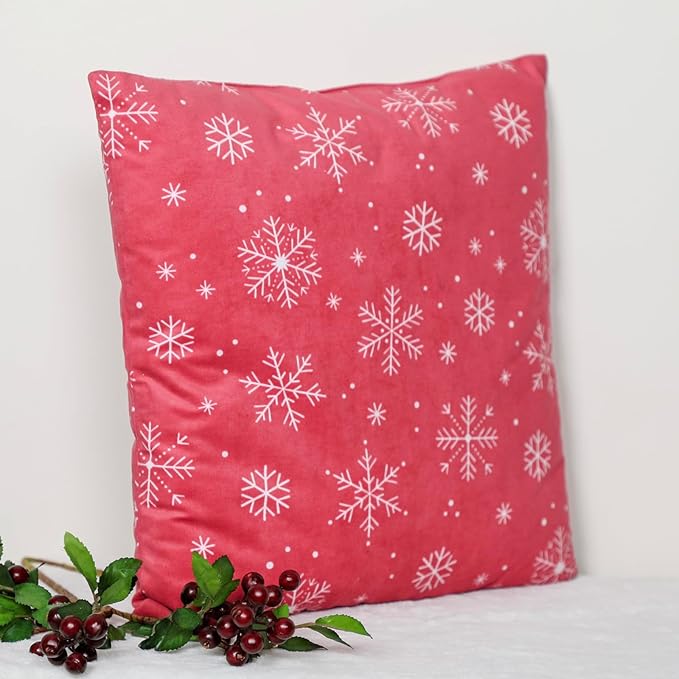 Snowflake Printed Cushion