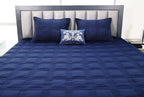 Ecrue Luxury Box-Quilted Quilt Set