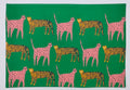 Jungle Rhythm Leopard Placemat Set Pack of 2 Pieces
