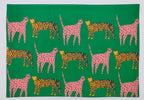 Jungle Rhythm Leopard Placemat Set Pack of 2 Pieces