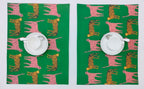 Jungle Rhythm Leopard Placemat Set Pack of 2 Pieces