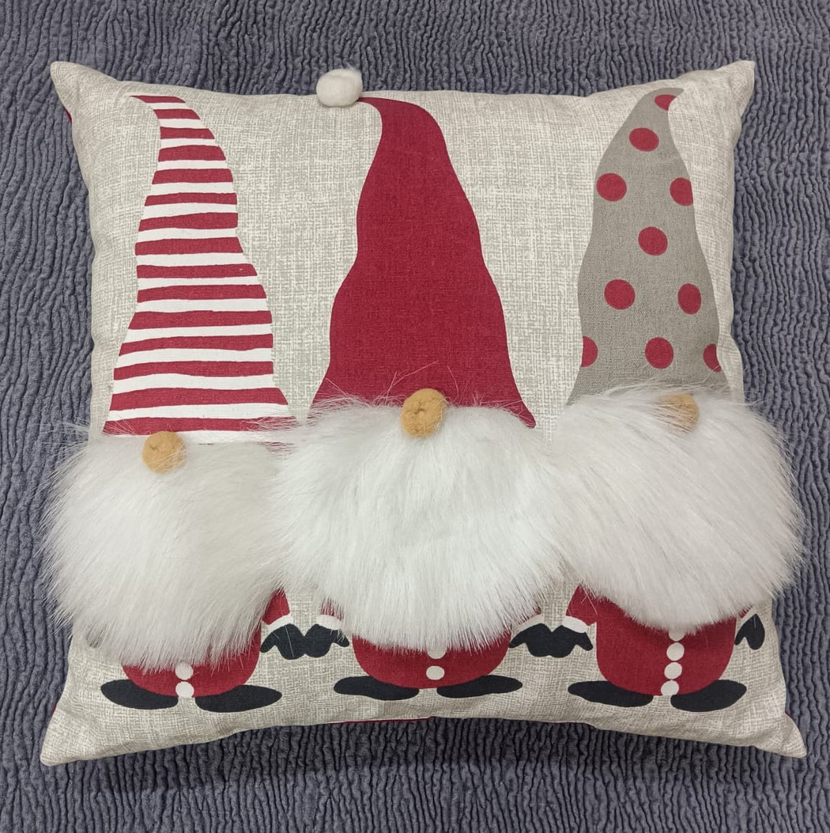 Christmas Gnomes Decorative Throw Pillow 18x18''