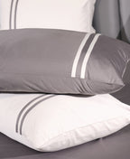 Minimalist Linear 400TC Cotton Satin Bedding Set Size 104x105