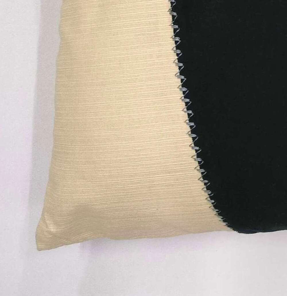 Angular Color Block Lumbar Pillow 14x24''