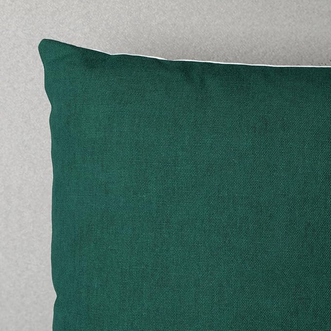 EcruE Luxury Santa Print with Embroidery Cushion – Festive Holiday Accent (16x16") | Elegant Home Décor Accent