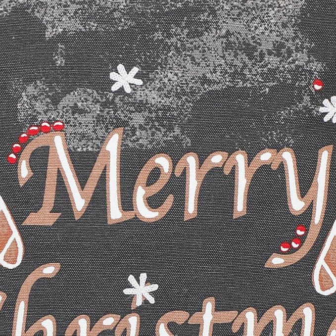 "Merry Christmas" Embroidered Cushion (18x18") – Festive Holiday Decor