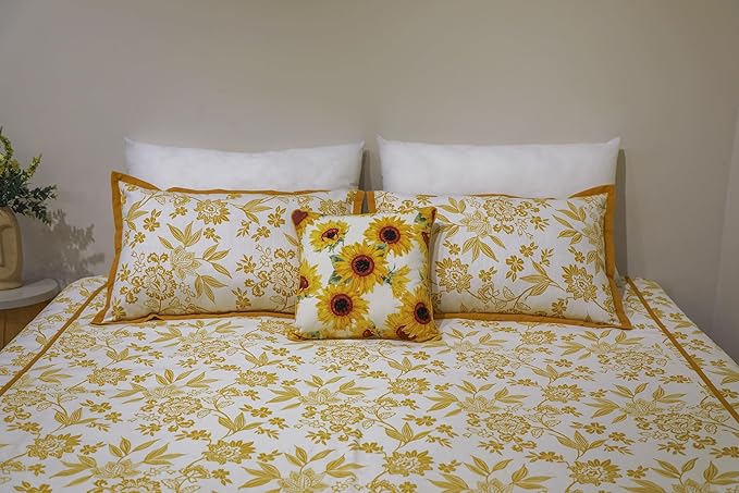 Luxury Meadow Ditsy Cotton Flat Bed Sheet Set