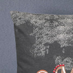 "Merry Christmas" Embroidered Cushion (18x18") – Festive Holiday Decor