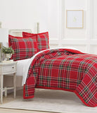 EcruE, Luxury Organic Cotton Plaid Quilt Set