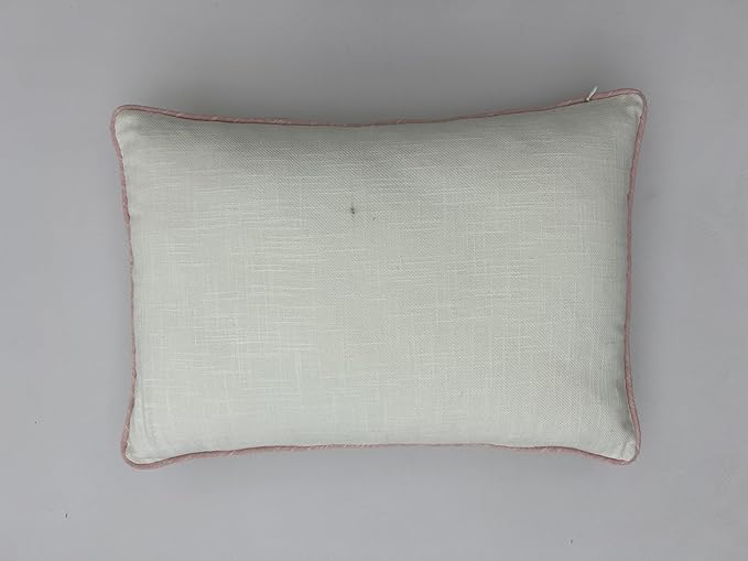 EcruE Luxury Valentine’s Luxury Cushion – Classic Corduroy Pillow | 12x20" | 300 GSM | Luxury Corduroy Cushion | 12x20'' | 100% Polyester | Premium Ribbed Texture | 01 Cushion Cover with Non-Woven Filler" | Elegant Home Décor Accent