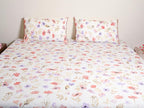 Premium Floral Watercolor Bed Sheet Set