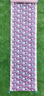 Amethyst Vine Velvet Tassel Runner