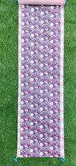 Printed Velvet Table Runner with Tassels