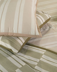 Heritage Stripe Patchwork Bed Cover Set