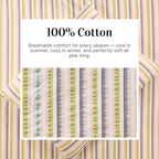 Shoreline Woven Cotton Striped Flat Bed Sheet Set