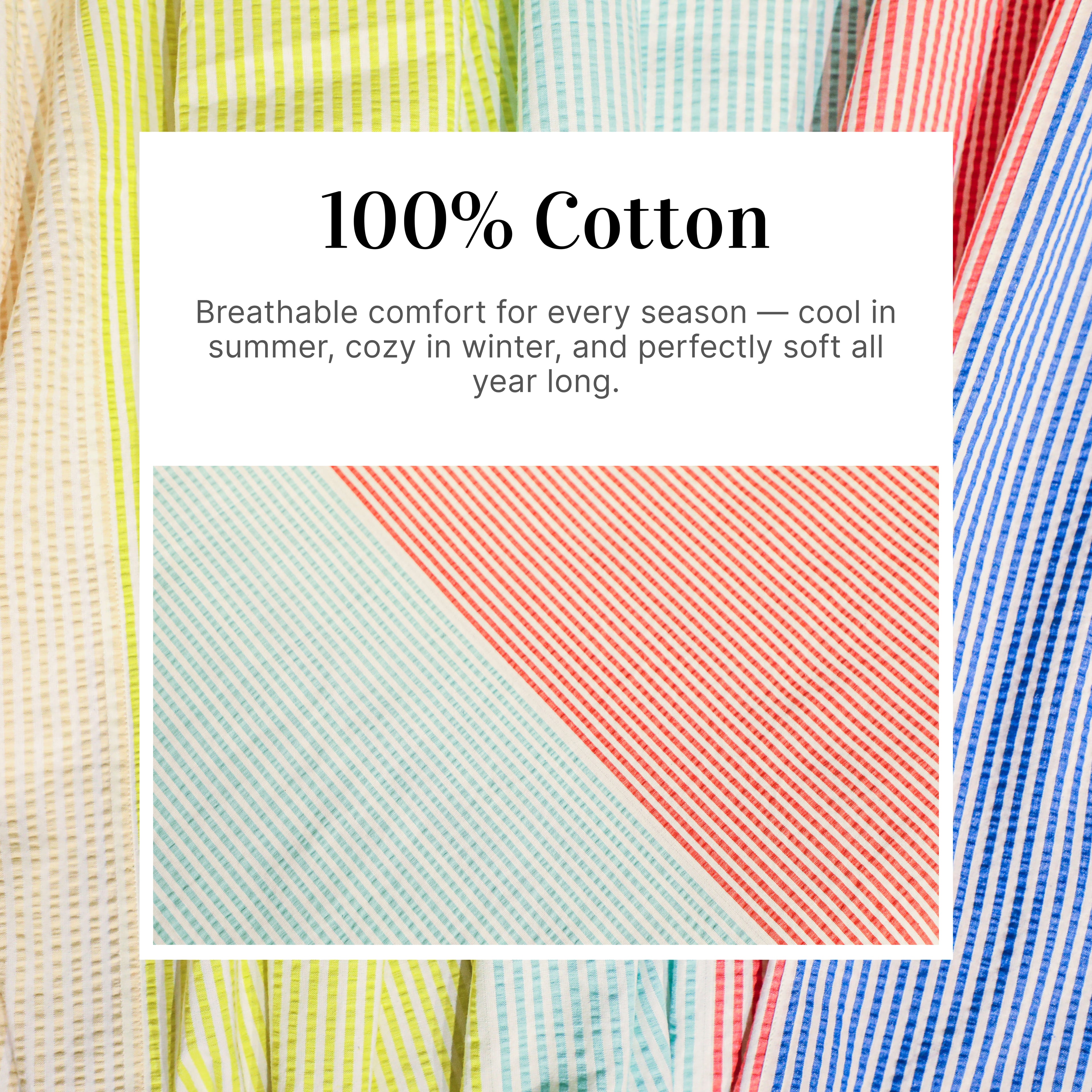 Classic Woven Stripe Bed Sheet Set