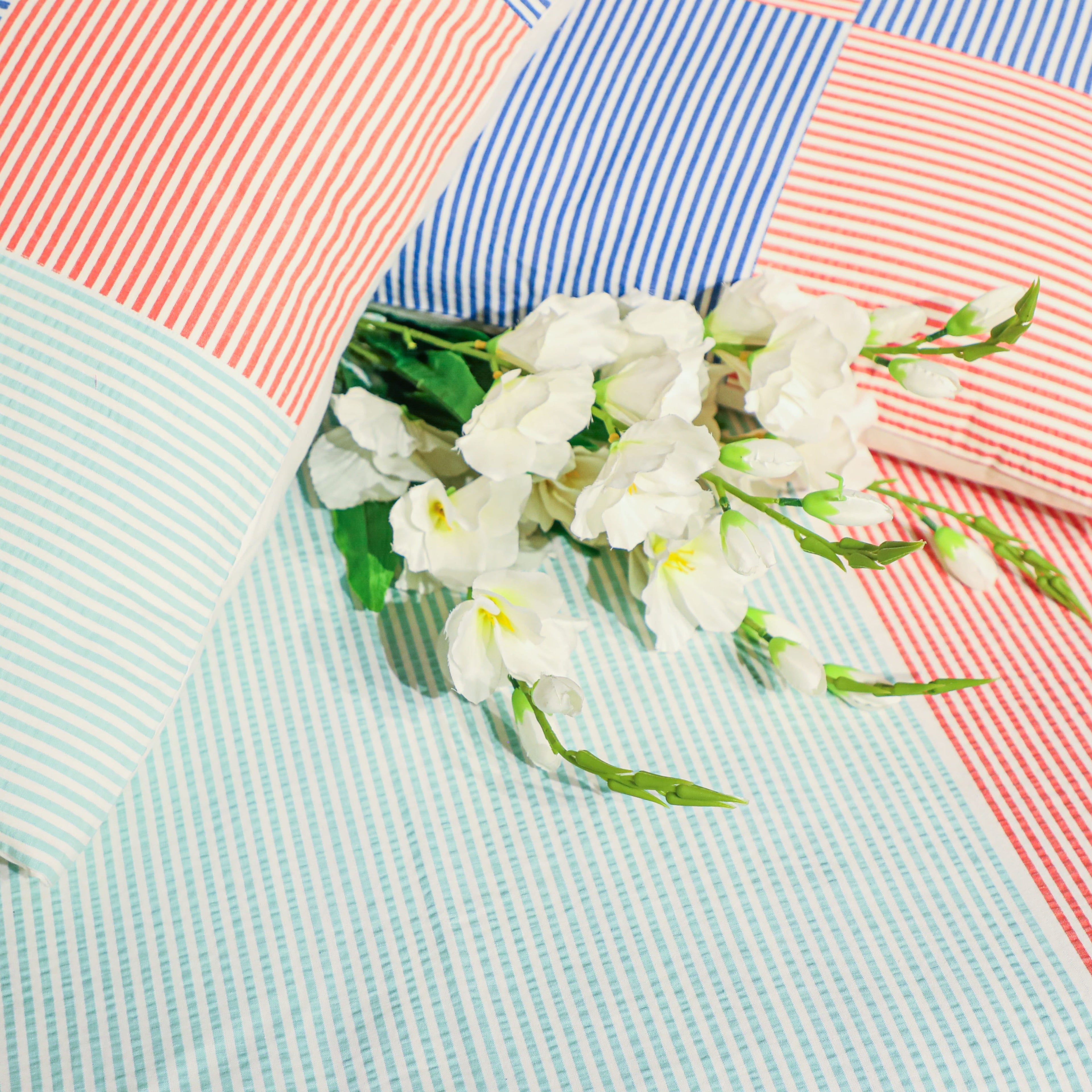 Classic Woven Stripe Bed Sheet Set