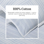 Luxury Woven Cotton/Poly Stripe Bed Sheet Set