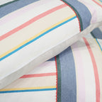 Premium Woven Cotton Stripe Flat Bed Sheet Set