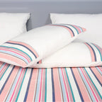 Prism Woven Stripe Cotton Flat Bed Sheet Set