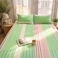 Woven Textured Stripe 100% Cotton Bed Sheet Set