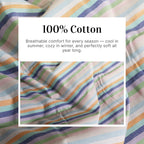 Atelier Yarn-Dyed Striped Cotton Flat Bed Sheet Set