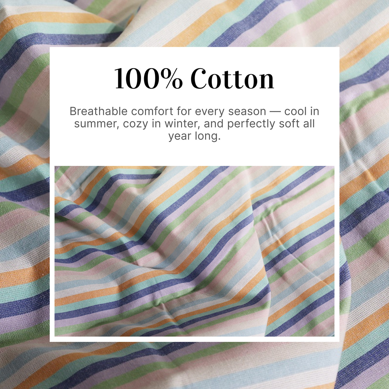 Atelier Yarn-Dyed Striped Cotton Flat Bed Sheet Set