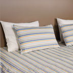 Atelier Yarn-Dyed Striped Cotton Flat Bed Sheet Set