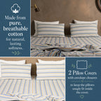 Atelier Yarn-Dyed Striped Cotton Flat Bed Sheet Set