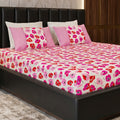 Nature-Inspired Printed 100% Cotton Bed Sheet Set